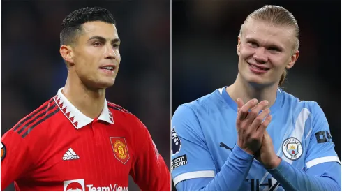 Cristiano Ronaldo of Manchester United and Erling Haaland of Manchester City.