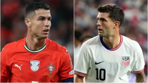 Cristiano Ronaldo (L) of Portugal and Christian Pulisic (R) of the USMNT.