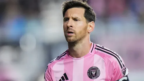 Lionel Messi #10 of Inter Miami CF looks on during a MLS game.