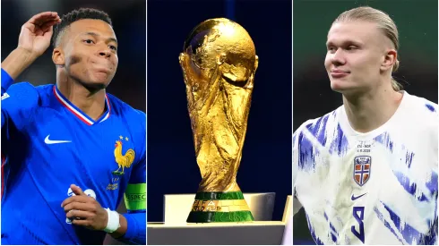 Kylian Mbappe (left) and Erling Haaland (right)