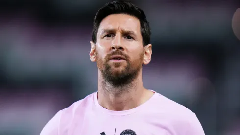 Lionel Messi #10 of Inter Miami CF arrives at the stadium prior to the 2025 MLS Cup Playoff match.