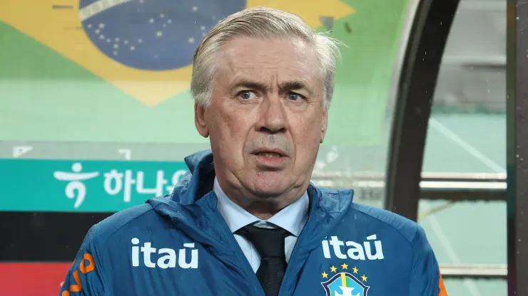 Head coach Carlo Ancelotti of Brazil.