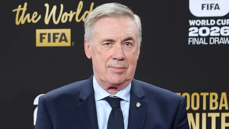 Carlo Ancelotti, Head Coach of Brazil, poses on the red carpet prior to the FIFA World Cup 2026 Official Draw.