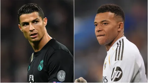 Cristiano Ronaldo and Kylian Mbappe of Real Madrid.