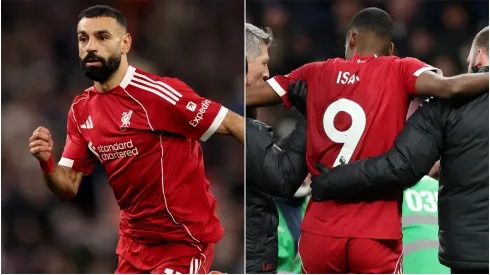 Mohamed Salah (left) and Alexander Isak (right)