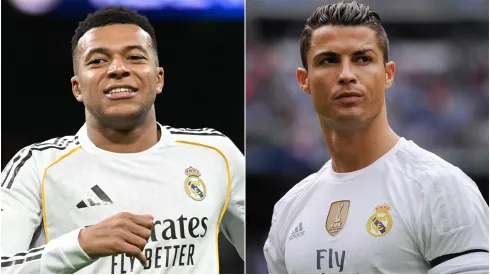 Kylian Mbappe and Cristiano Ronaldo of Real Madrid.