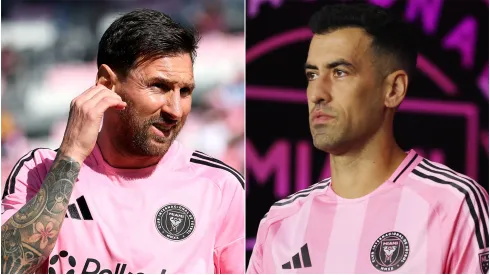 Inter Miami stars Lionel Messi and Sergio Busquets.