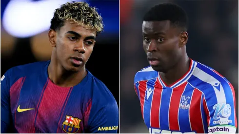 Lamine Yamal of FC Barcelona and Marc Guehi of Crystal Palace.