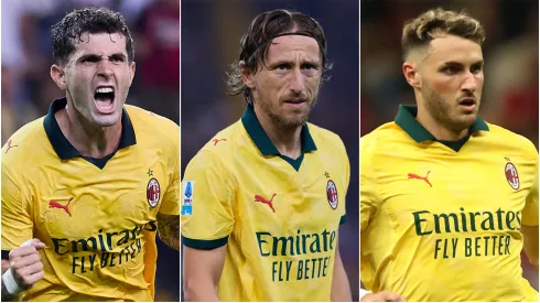 Christian Pulisic (left), Luka Modric (center), Santiago Gimenez (right)