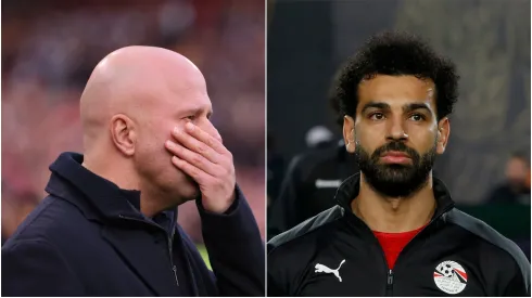 Liverpool coach Arne Slot and Egypt star Mohamed Salah.