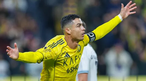 Cristiano Ronaldo of team Al-Nassr FC celebrates scoring