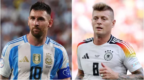 Lionel Messi of Argentina and Toni Kroos of Germany.