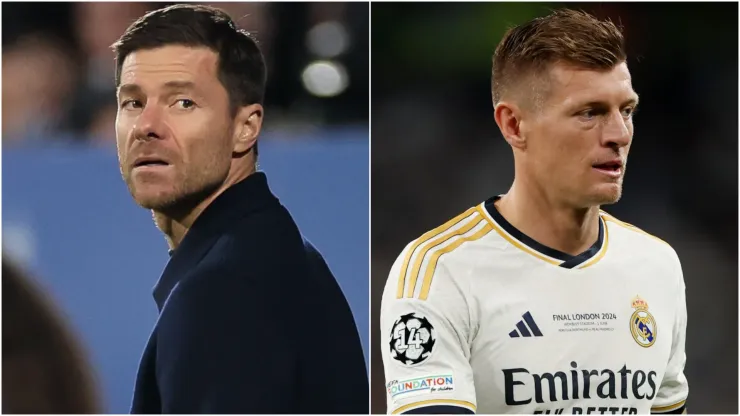 Real Madrid's Xabi Alonso and Toni Kroos.