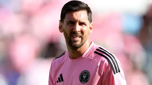 Lionel Messi #10 of Inter Miami CF warms up before the Audi 2025 MLS Cup.