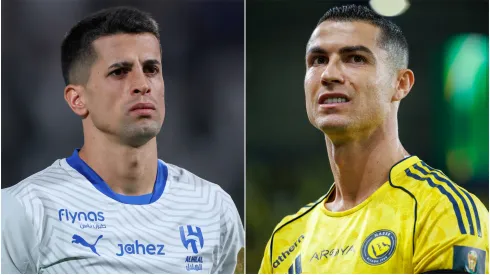 Joao Cancelo (left) and Cristiano Ronaldo (right)