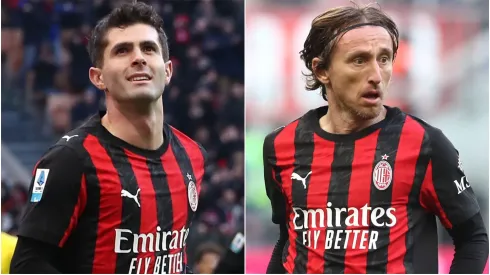 AC Milan stars Christian Pulisic and Luka Modric.