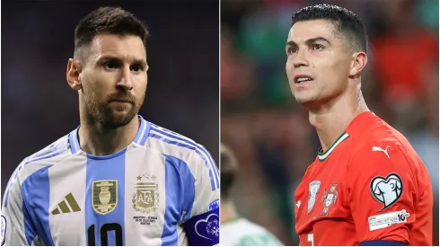 Lionel Messi (L) of Argentina and Cristiano Ronaldo (R) of Portugal.