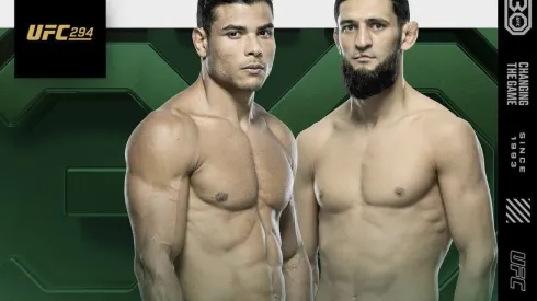 UFC confirma Costa vs Chimaev para el 21/10 en Abu Dhabi
UFC