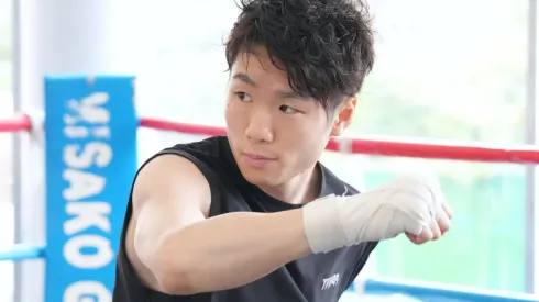 Kenshiro Teraji realizó un entrenamiento público en Tokio.
Naoki Fukuda