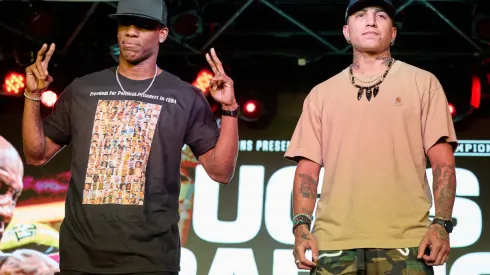 Yordenis Ugas y Mario “El Azteca” Barrios.
Esther Lin/SHOWTIME