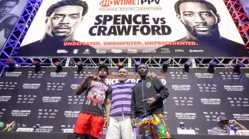 Errol Spence, Mike Tyson y Terence Crawford.
Esther Lin/Showtime
