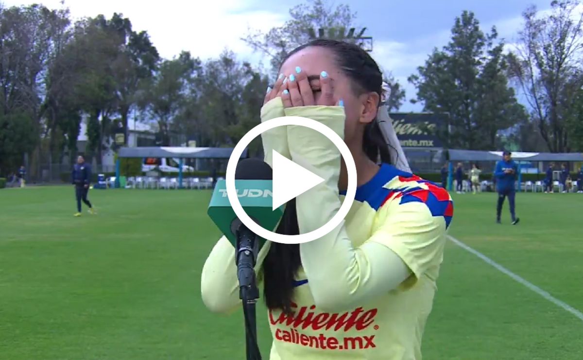 Alondra Cabanillas rompe en llanto tras anotar su primer gol con ...