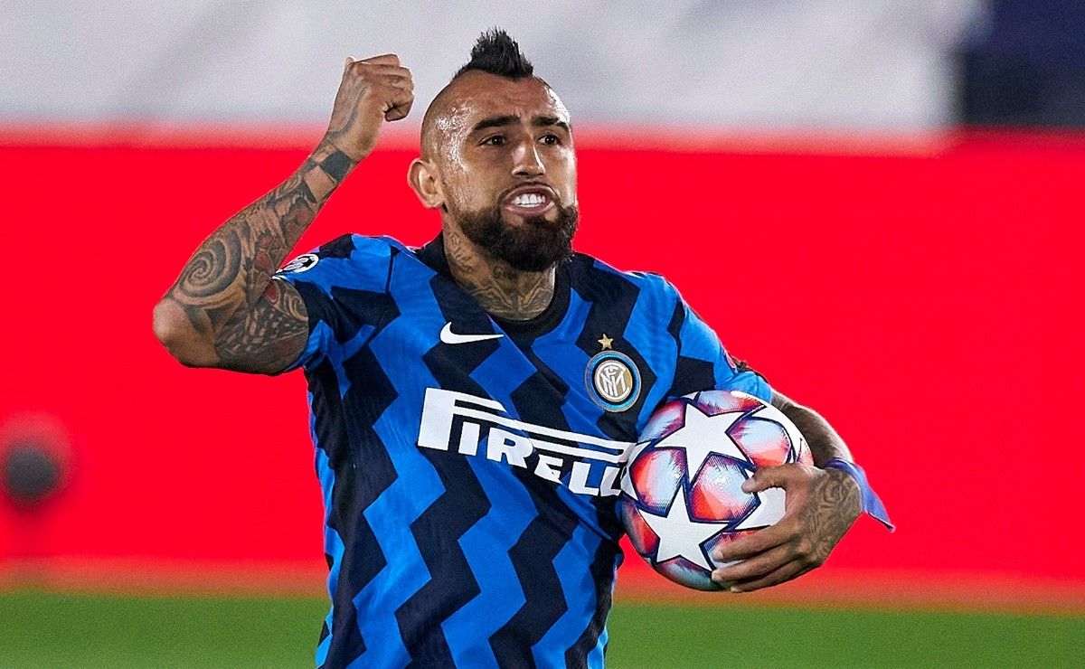 Vidal Inter Inter de Milán se pone chileno y celebra el triunfo de La Roja: