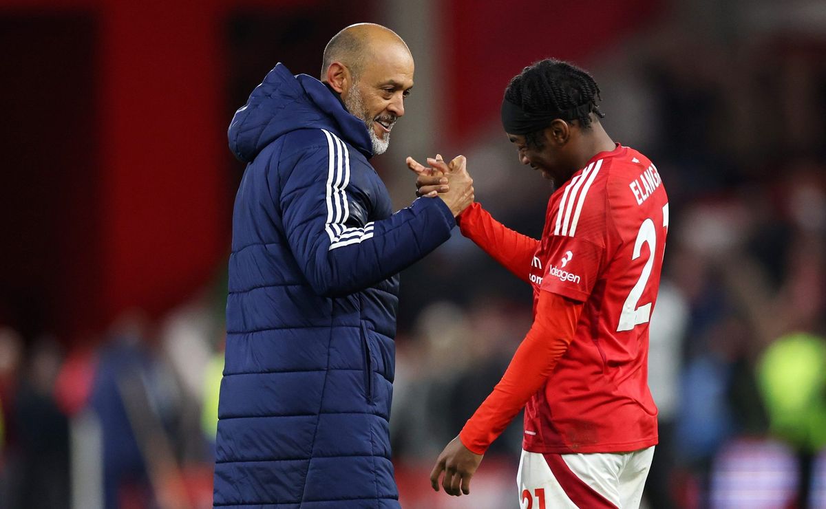 Nuno Espírito Santo no pós-vitória do Nottingham: