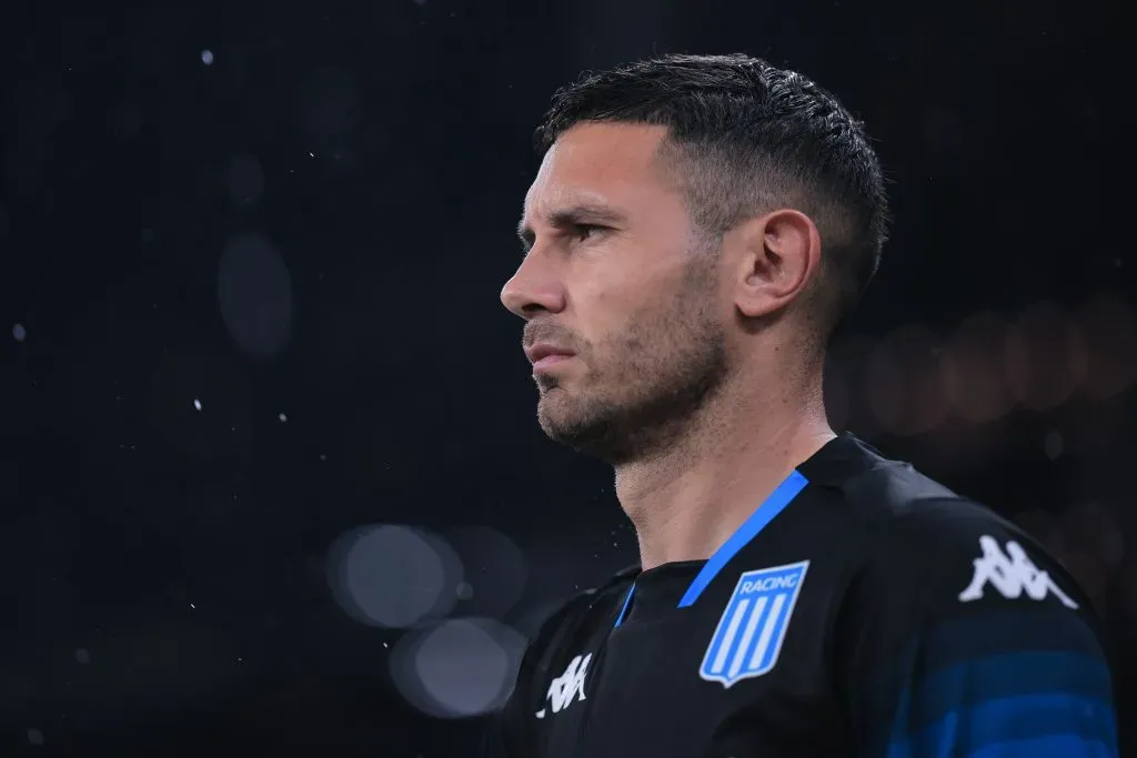 Adrián Martínez, jogador do Racing, é o artilheiro da Copa Sul-Americana, mas virou dúvida para a grande decisão. Foto: Ettore Chiereguini/AGIF