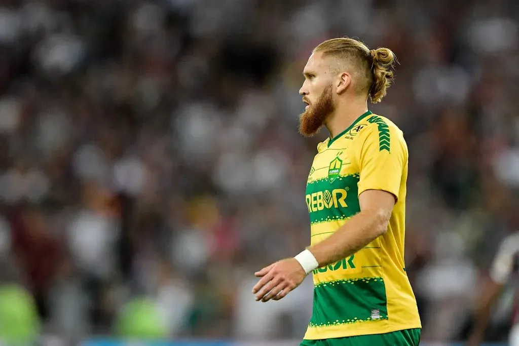 RJ – RIO DE JANEIRO – 13/05/2023 – BRASILEIRO A 2023, FLUMINENSE X CUIABA – Isidro Pitta jogador do Cuiaba durante partida contra o Fluminense no estadio Maracana pelo campeonato BRASILEIRO A 2023. Foto: Thiago Ribeiro/AGIF