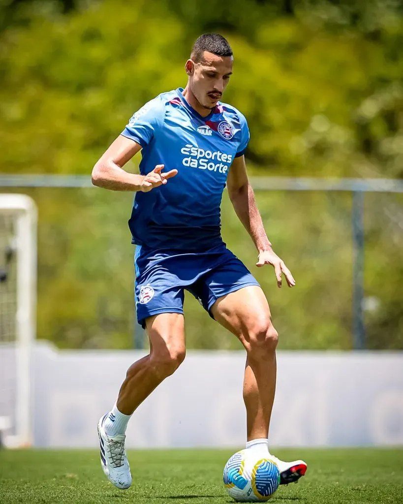 Gabriel Xavier, zagueiro do Bahia, em treino (Imagem: Letícia Martins/EC Bahia)