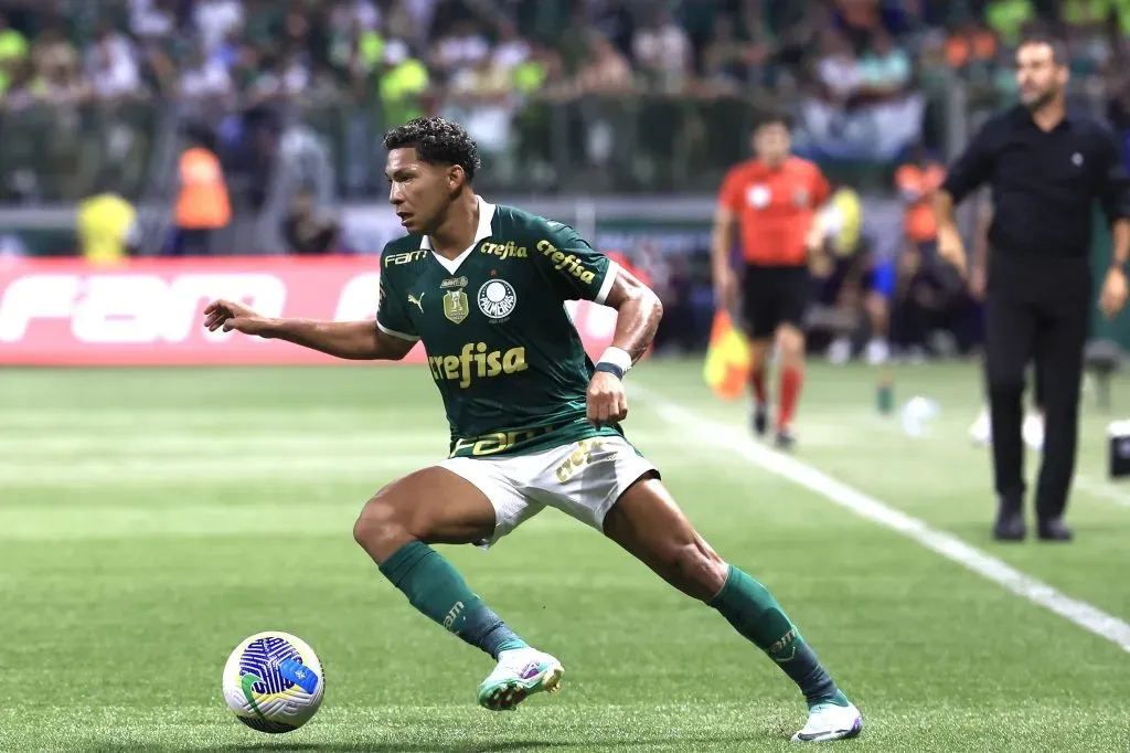 Rony jogador do Palmeiras durante partida contra o Botafogo na Arena Allianz Parque pelo campeonato Brasileiro A 2024. Foto: Marcello Zambrana/AGIF