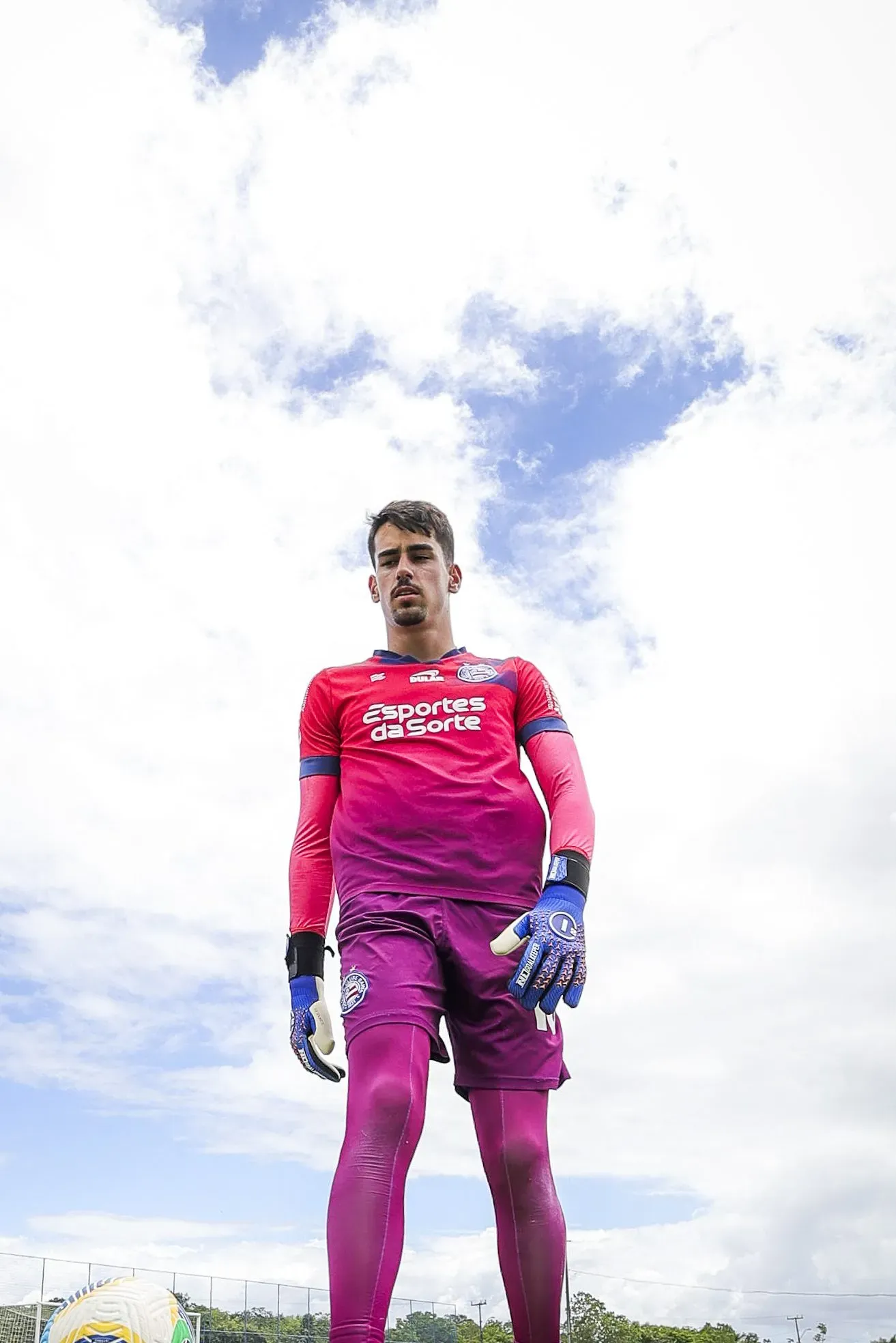 Gabriel Sousa, goleiro do Bahia, em treino (Imagem: Divulgação/EC Bahia)