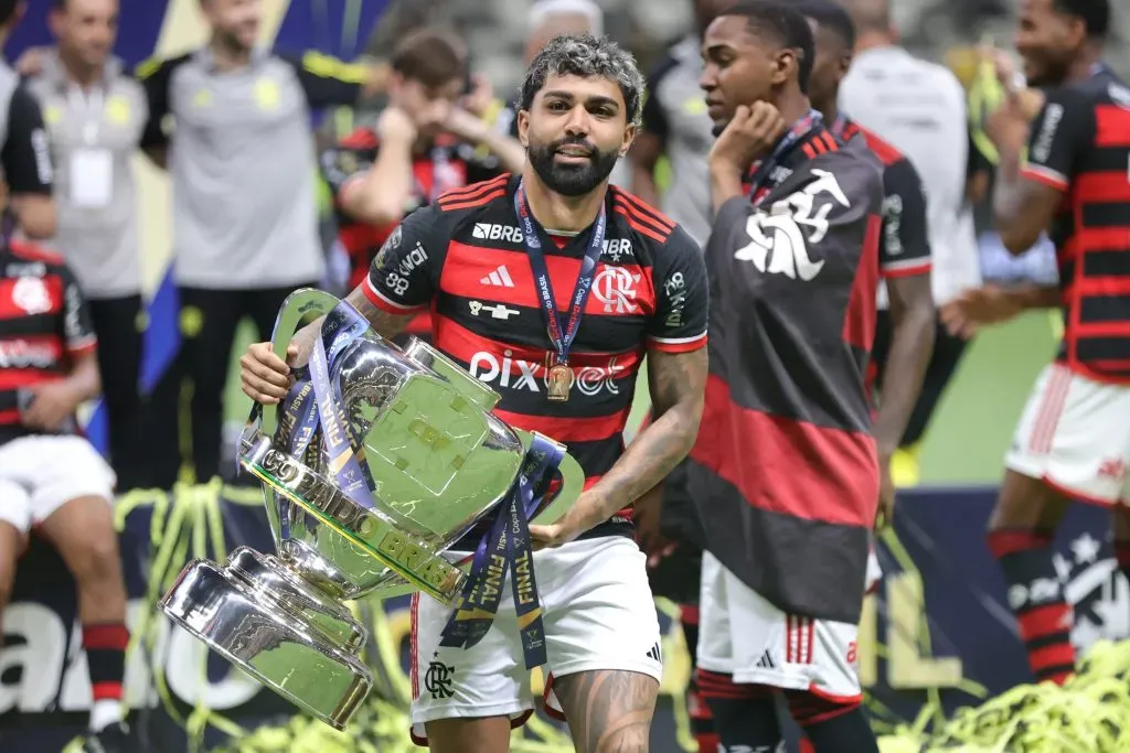 Gabigol se despede do Flamengo com o título da Copa Betano do Brasil. Foto: Gilson Lobo/AGIF