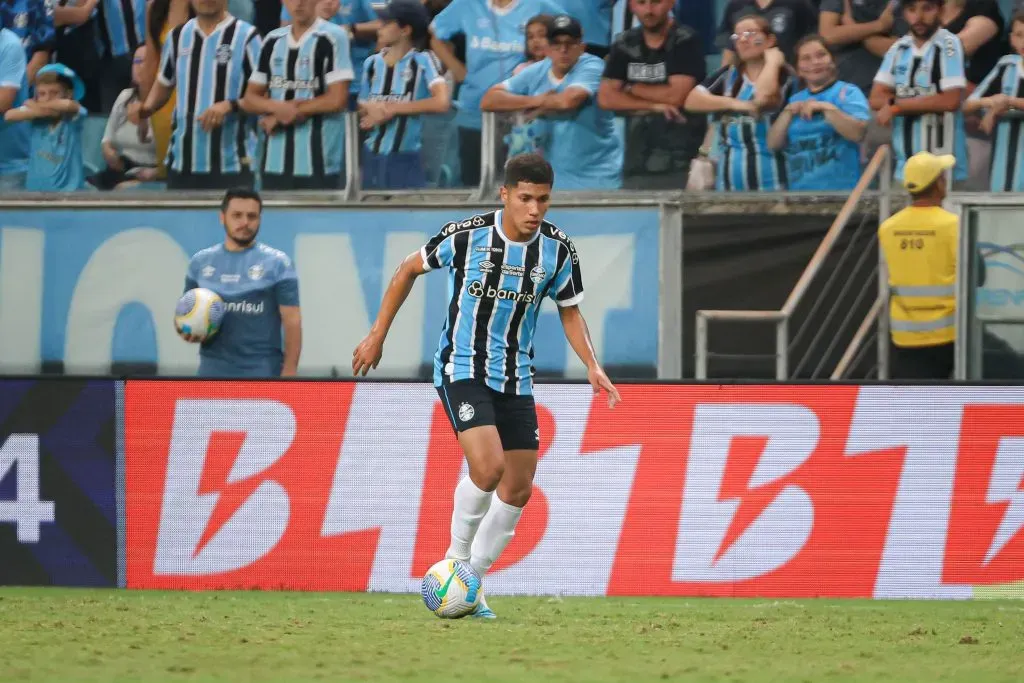 Jose Guilherme jogador do Gremio durante partida contra o Cuiaba no estadio Arena do Gremio pelo campeonato Brasileiro A 2024. Foto: Maxi Franzoi/AGIF