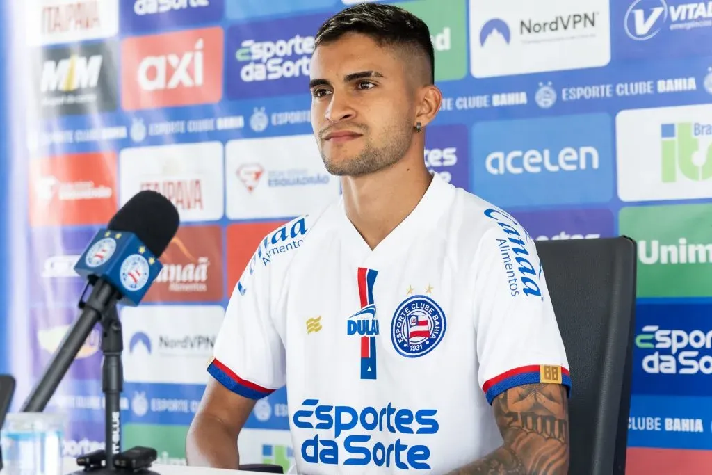 Rodrigo Nestor é apresentado no Bahia (Imagem: Letícia Martins/EC Bahia)