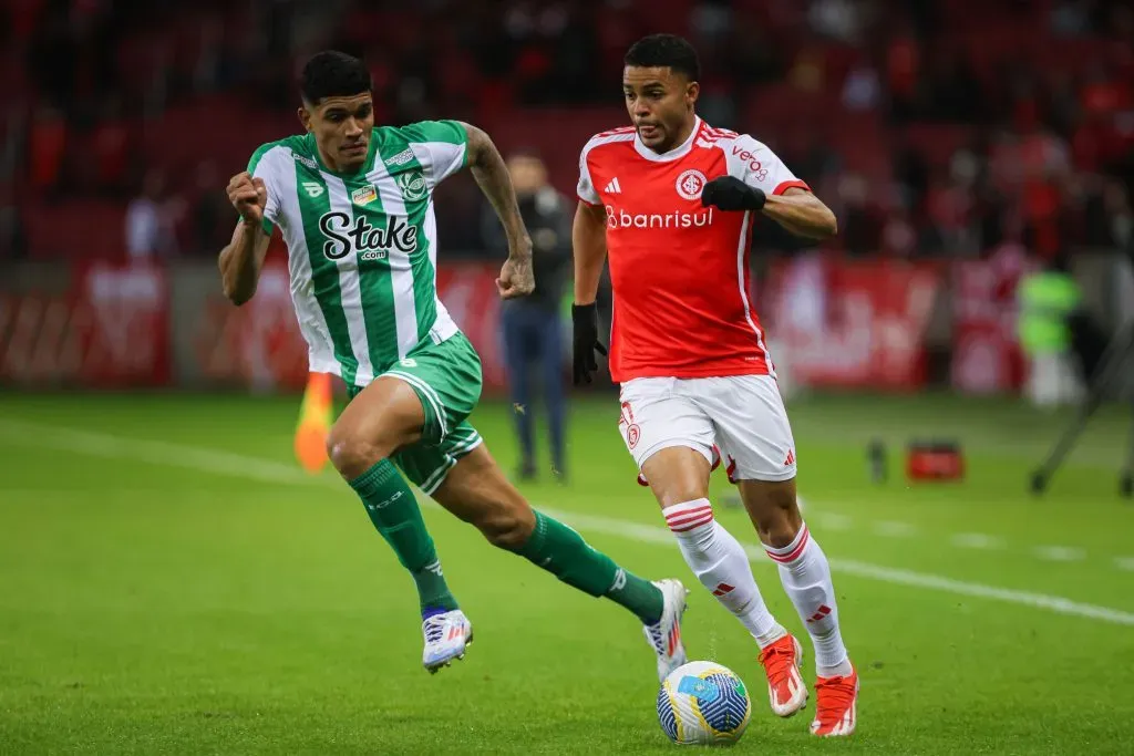 Wanderson jogador do Internacional durante partida contra o Juventude no Beira-Rio pelo campeonato Copa Do Brasil 2024. Foto: Maxi Franzoi/AGIF