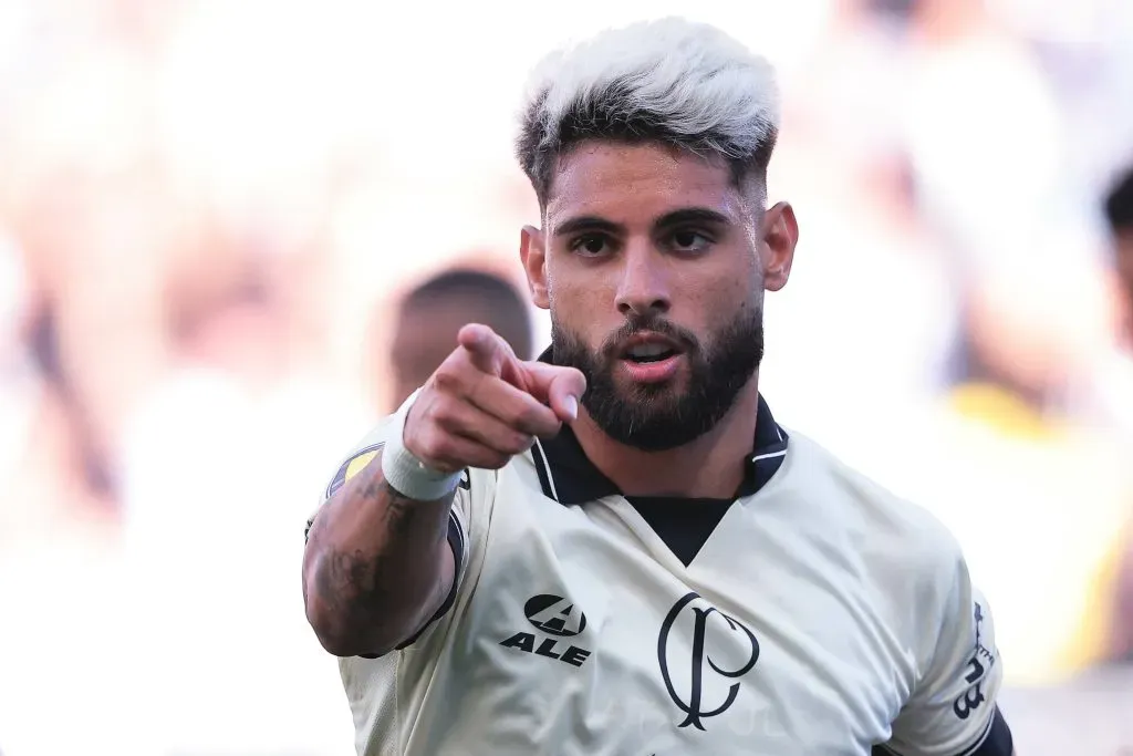 Yuri alberto jogador do Corinthians durante partida contra o Santo Andre no estadio Arena Corinthians pelo campeonato Paulista 2024. Foto: Ettore Chiereguini/AGIF