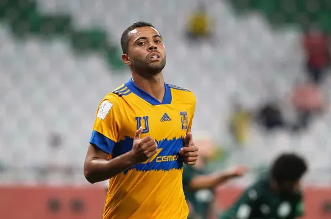 Rafael Carioca atuando no Tigres-MEX contra o Palmeiras no Mundial de Clubes em 2020 – (Photo by Simon Holmes – FIFA/FIFA via Getty Images)