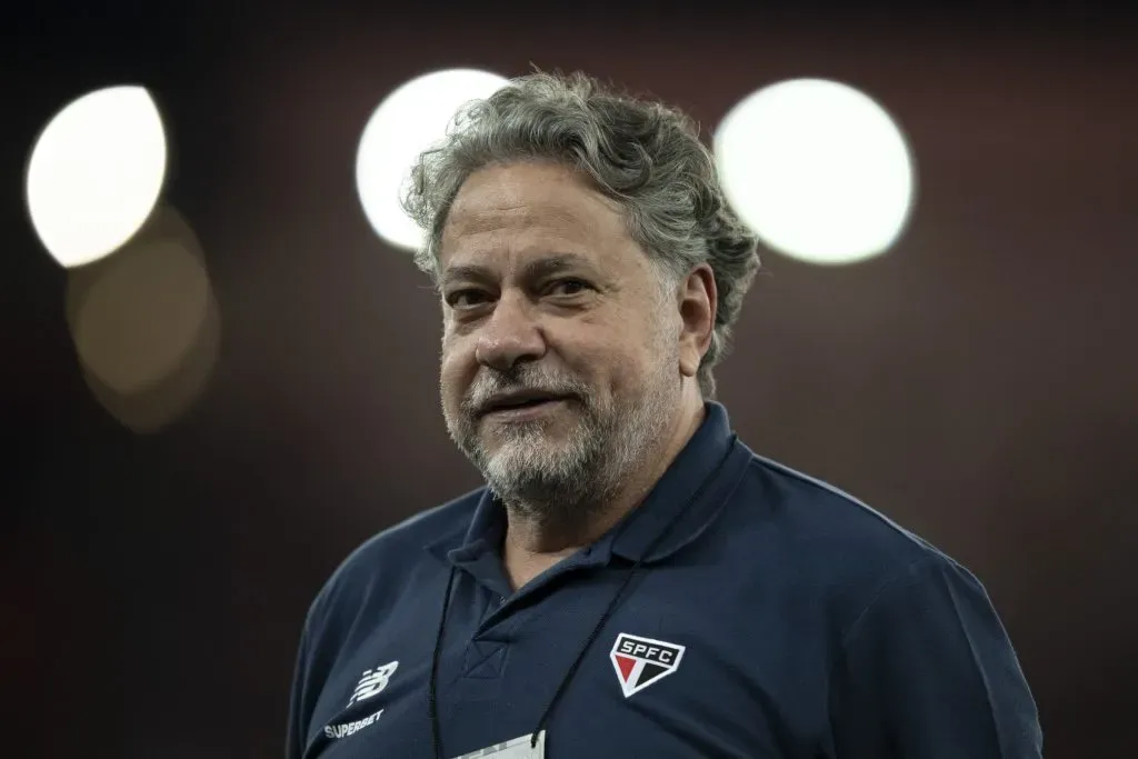 Julio Casares antes da partida contra o Flamengo no Campeonato Brasileiro A 2024. Foto: Jorge Rodrigues/AGIF