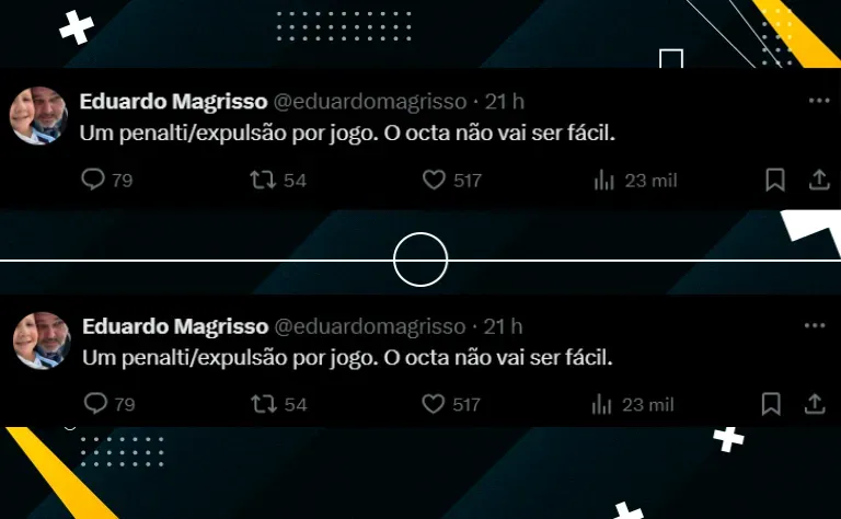 Eduardo Magrisso, vice-presidente do Grêmio, comentou sobre as decisões da arbitragem e das mudanças de tabela no Gauchão. Foto: Reprodução/X