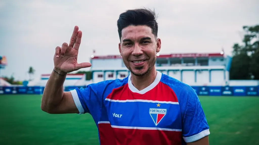 Pol Fernández, novo volante do Fortaleza. Foto: Leonardo Moreira/FEC