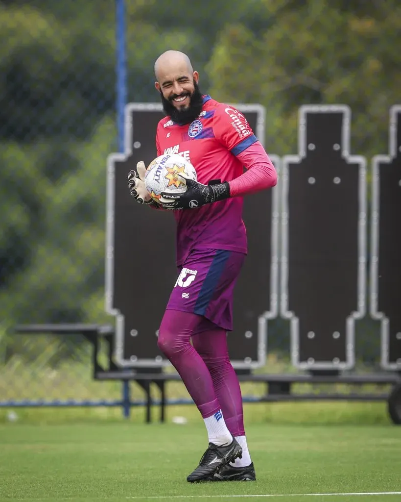 Danilo Fernandes, goleiro do Bahia, em treino (Imagem: EC Bahia/Divulgação)