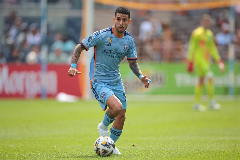 Santiago Rodríguez durante confronto entre New York City x Inter Miami em 2024. (Photo by Vincent Carchietta/Getty Images)