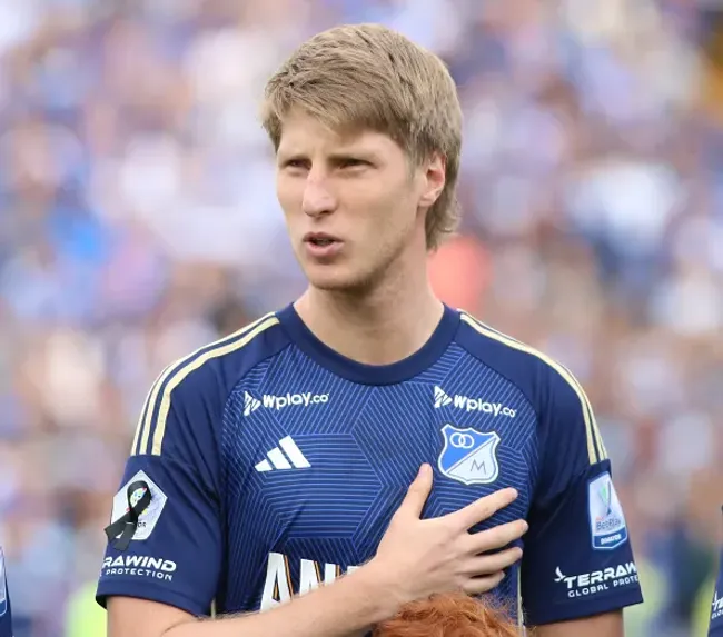 Andres Llinas atuando no Millionários-COL – (Photo by Daniel Garzon Herazo/NurPhoto via Getty Images)