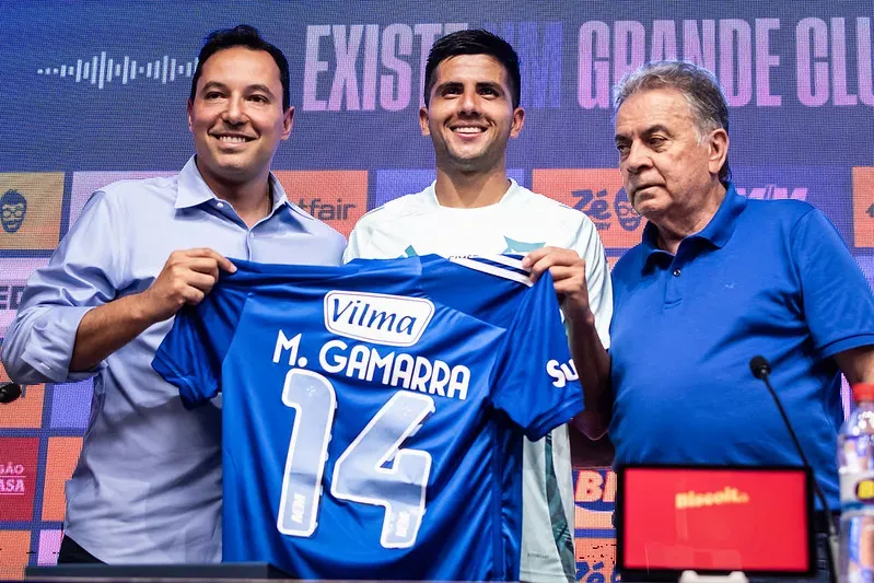 Apresentação de Mateo Gamarra – Foto: Gustavo Aleixo/Cruzeiro