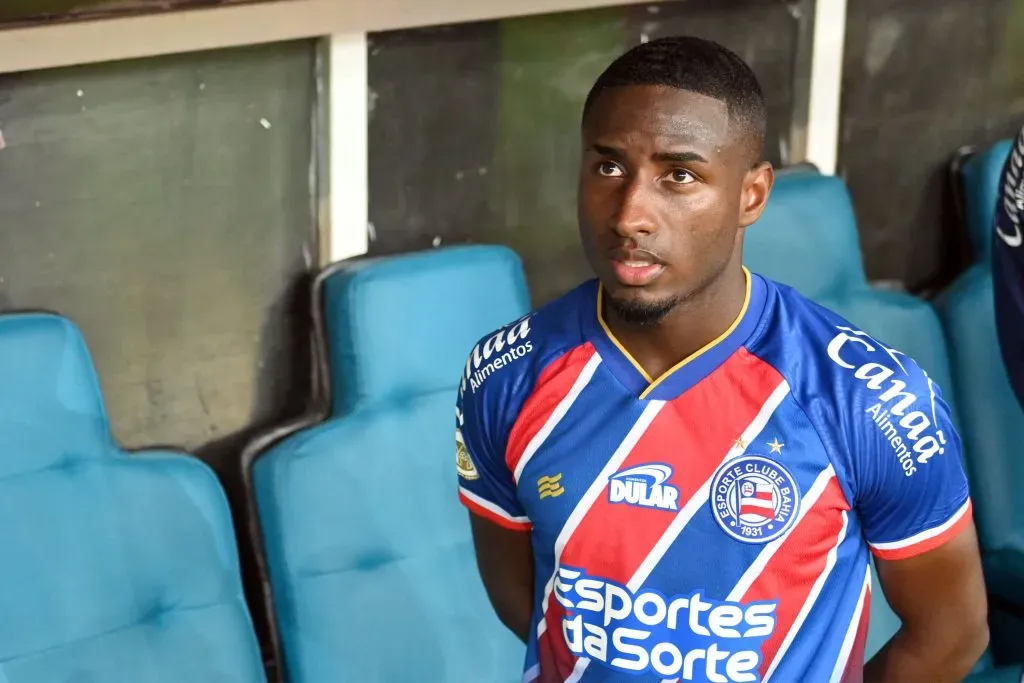 Ryan, jogador do Bahia durante partida contra o Fortaleza Arena Fonte Nova pelo campeonato Brasileiro A 2024. Foto: Walmir Cirne/AGIF