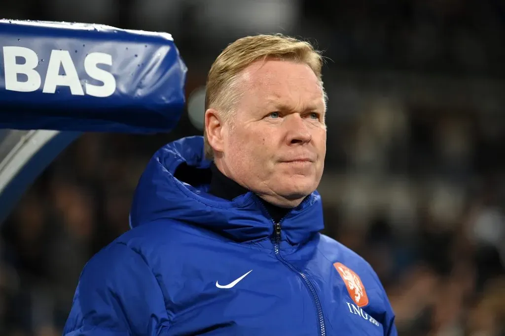 Ronald Koeman durante confronto entre Holanda e França na Euro 2024. (Photo by Justin Setterfield/Getty Images)