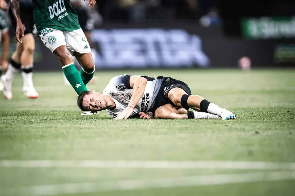 SP – SAO PAULO – 23/02/2025 – PAULISTA 2025, CORINTHIANS X GUARANI – Rodrigo Garro jogador do Corinthians durante partida contra o Guarani no estadio Arena Corinthians pelo campeonato Paulista 2025. Foto: Leonardo Lima/AGIF