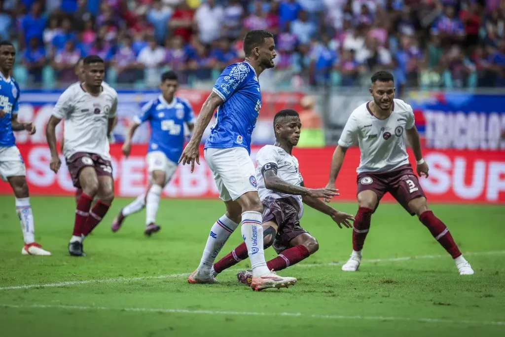 Foto: Letícia Martins/EC Bahia – Willian José durante partida contra o Jacuipense no Campeonato Baiano de 2025.